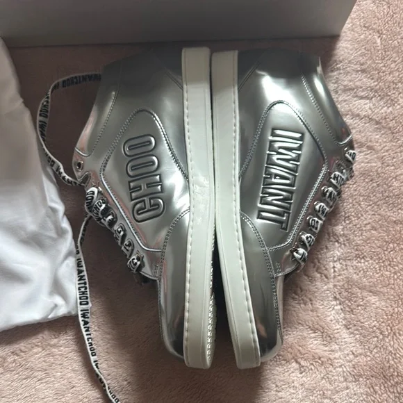 Jimmy Choo Silver Miami women’s sneakers - Picture 3 of 7